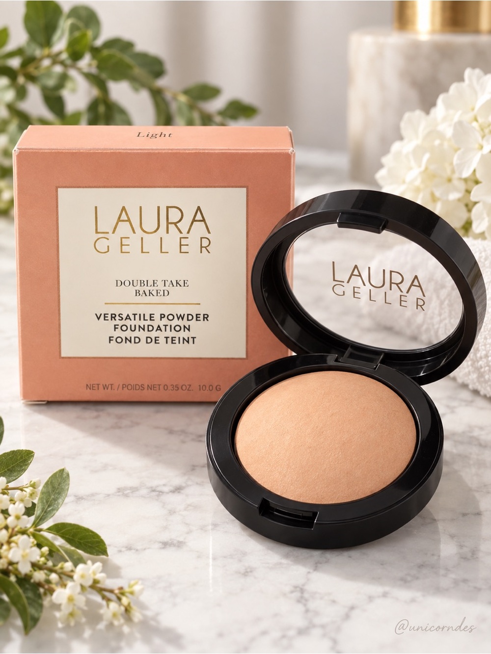 Laura Geller Double Take Baked Versatile Powder Foundation | Light |